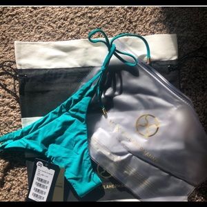 Paula Hermanny blue cheeky bikini bottoms